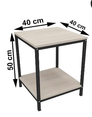 multipurpose-wooden-end-table-white-board-with-black-metal