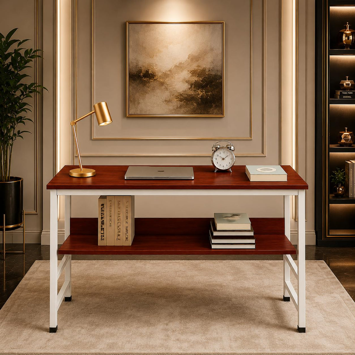multipurpose-wood-study-table-with-shelf-computer