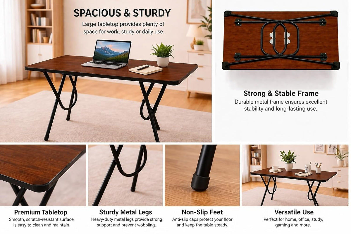 multipurpose-foldable-portable-study-table-coffee-brown